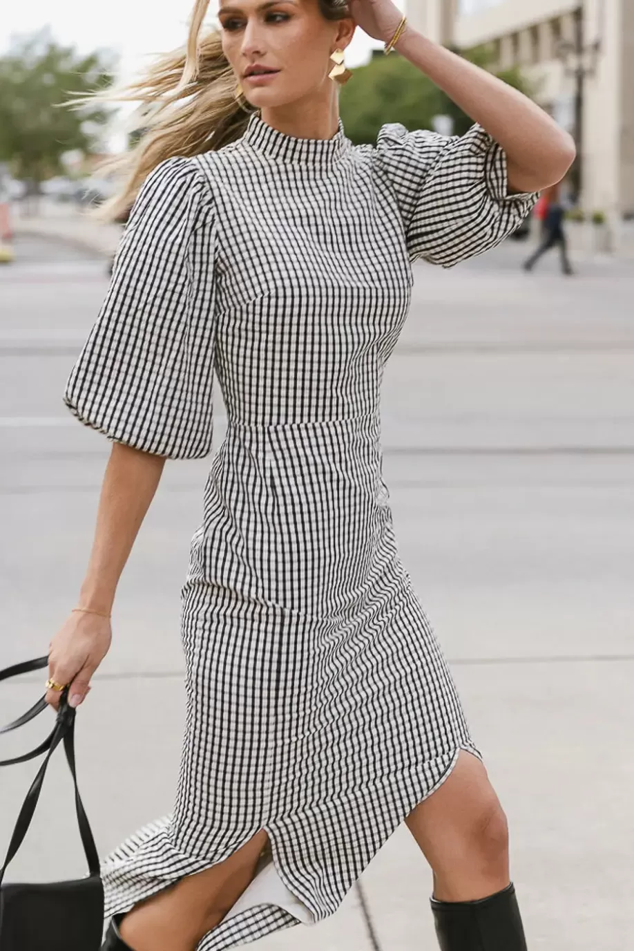 Hot Alex Gingham Dress in MAXI DRESSES | DRESSES
