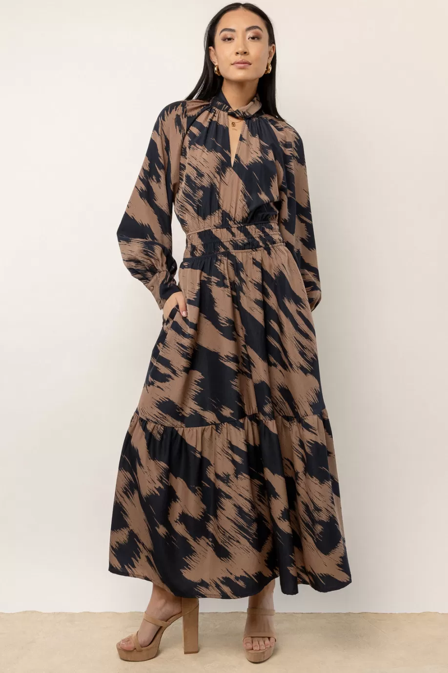 Online Alva Printed Maxi Dress in - FINAL SALE MAXI DRESSES