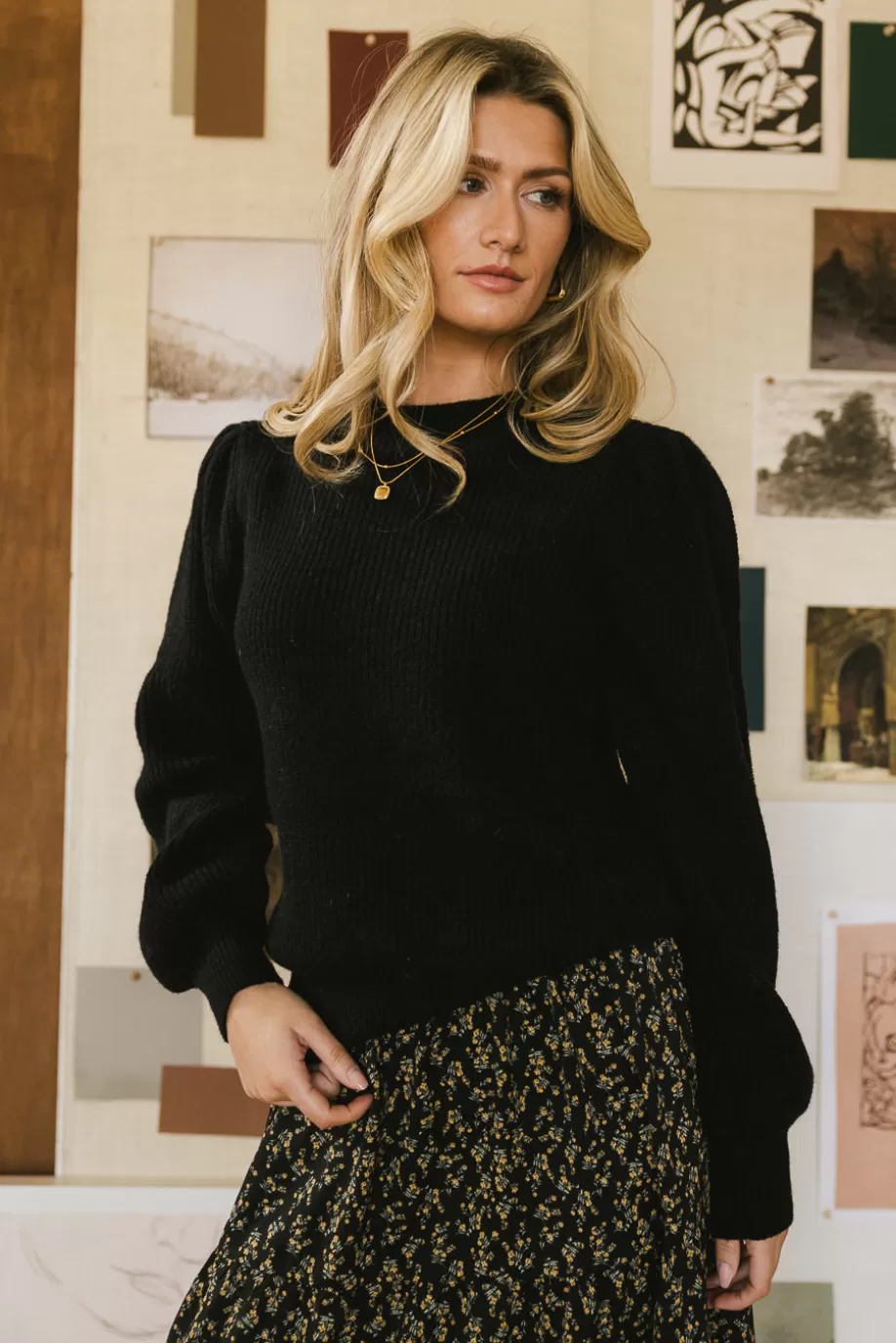 Fashion Amber Knit Sweater in SWEATERS | SWEATERS