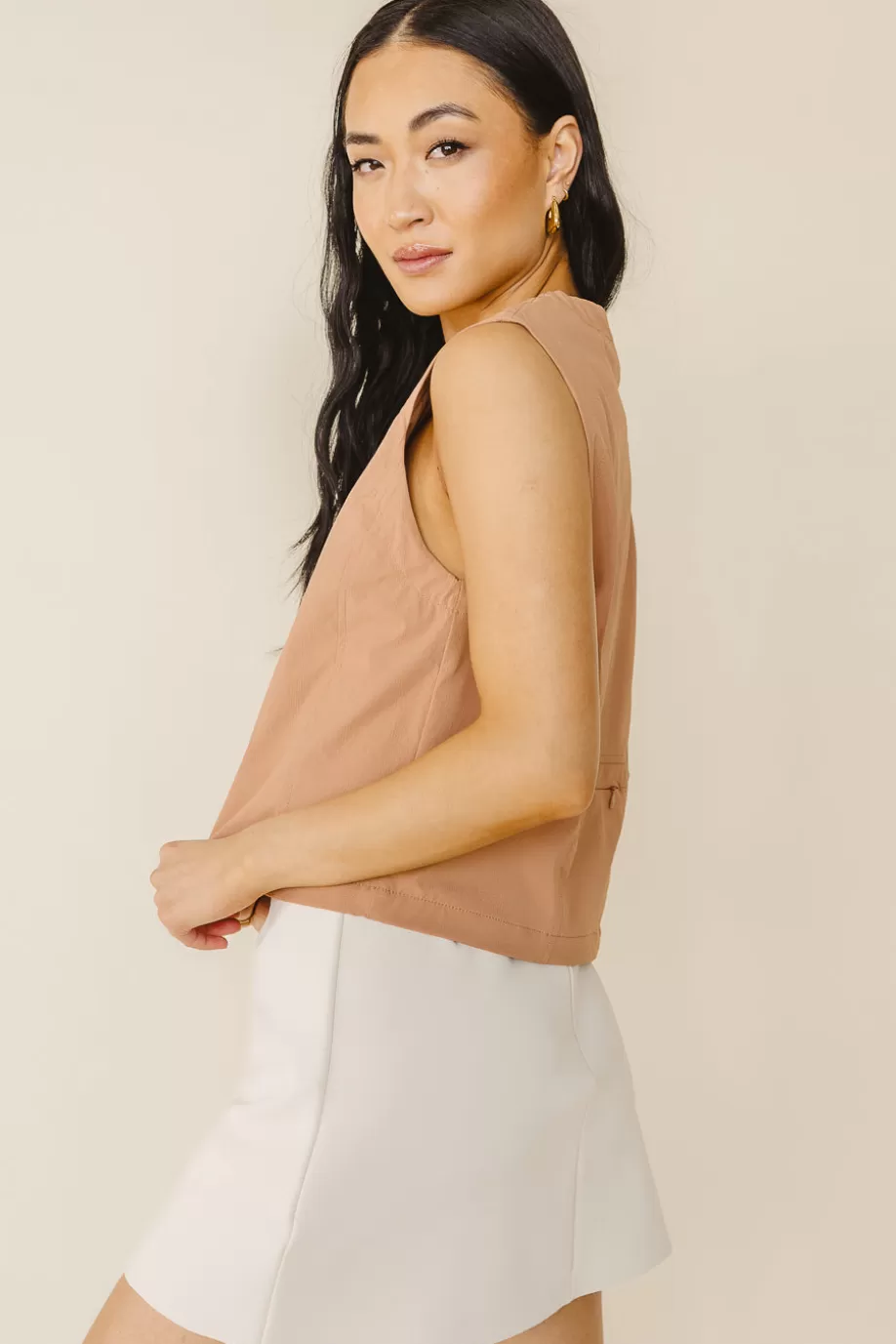 Shop Amelia Lightweight Vest in - FINAL SALE TOPS