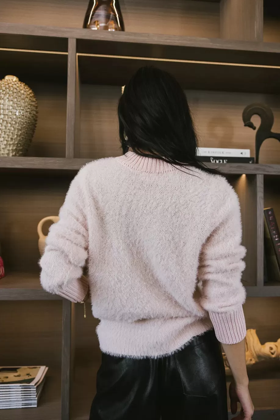 Fashion Anya Fuzzy Sweater - FINAL SALE SWEATERS | SWEATERS