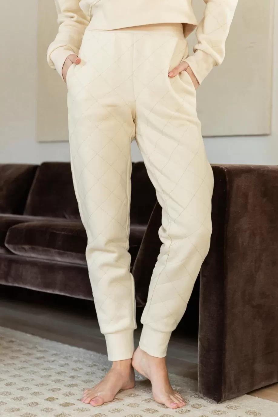 Outlet Ashley Quilted Joggers - FINAL SALE PANTS | SETS