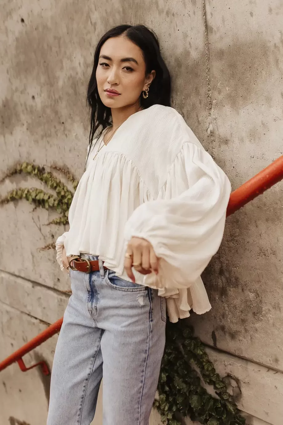 Hot Bailey Textured Blouse | BLOUSES | BLOUSES