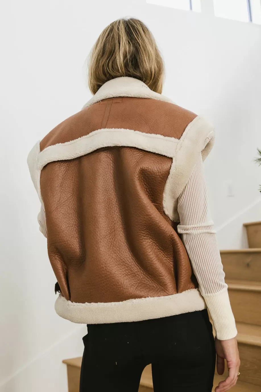 Outlet BlankNYC Off to The Races Vest in - FINAL SALE OUTERWEAR