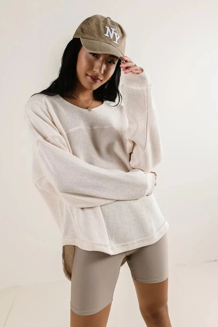 Fashion Brianna Oversized Knit Top TEES & TANKS | TEES & TANKS