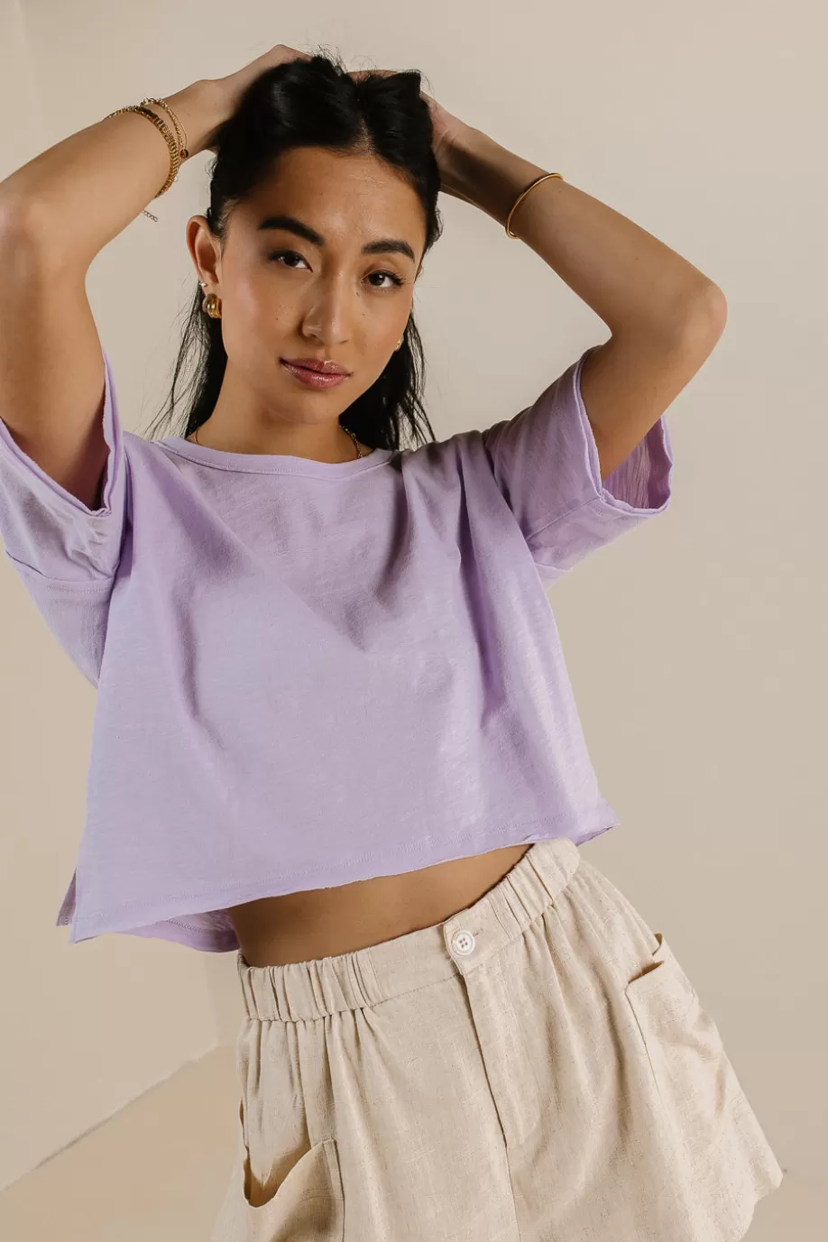 Flash Sale Celine Cropped T-Shirt in TEES & TANKS | TEES & TANKS