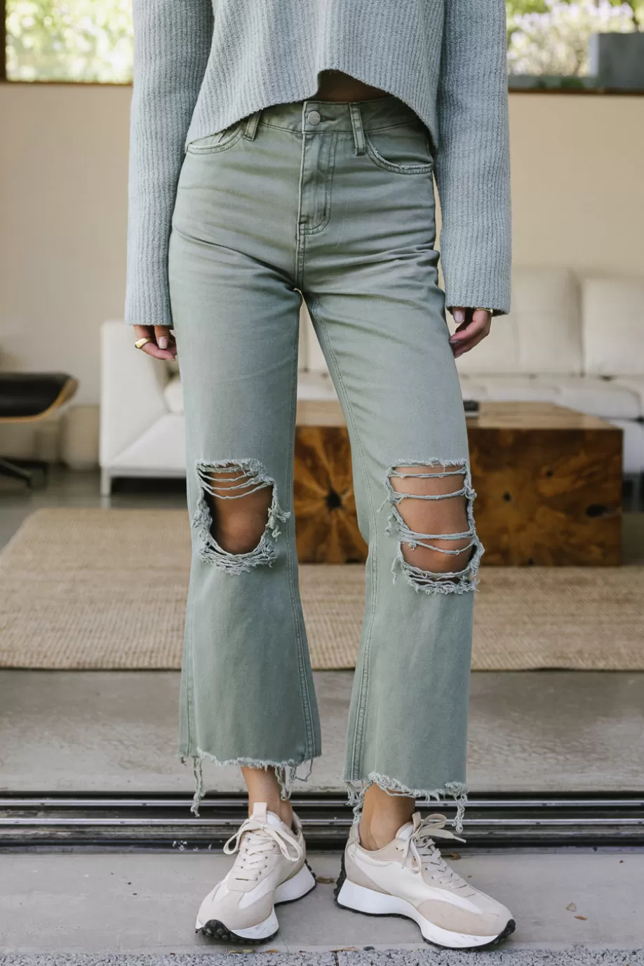 New Charlie Distressed Jeans in DENIM