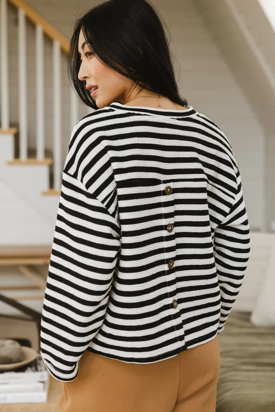 Fashion Collins Striped Knit Top TEES & TANKS | TEES & TANKS
