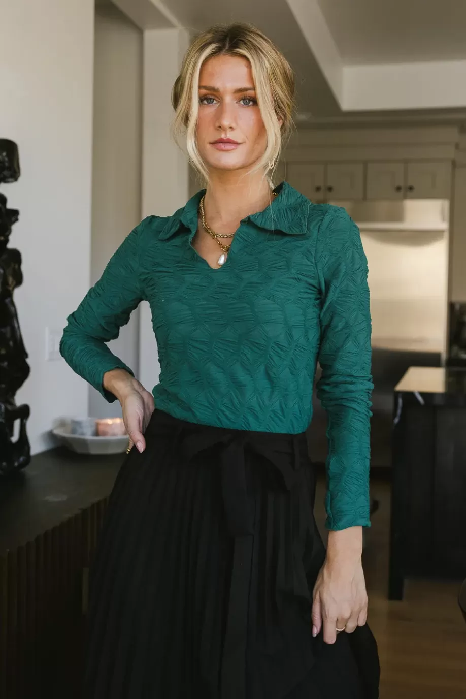 Flash Sale Darra Textured Top in TEES & TANKS | TEES & TANKS