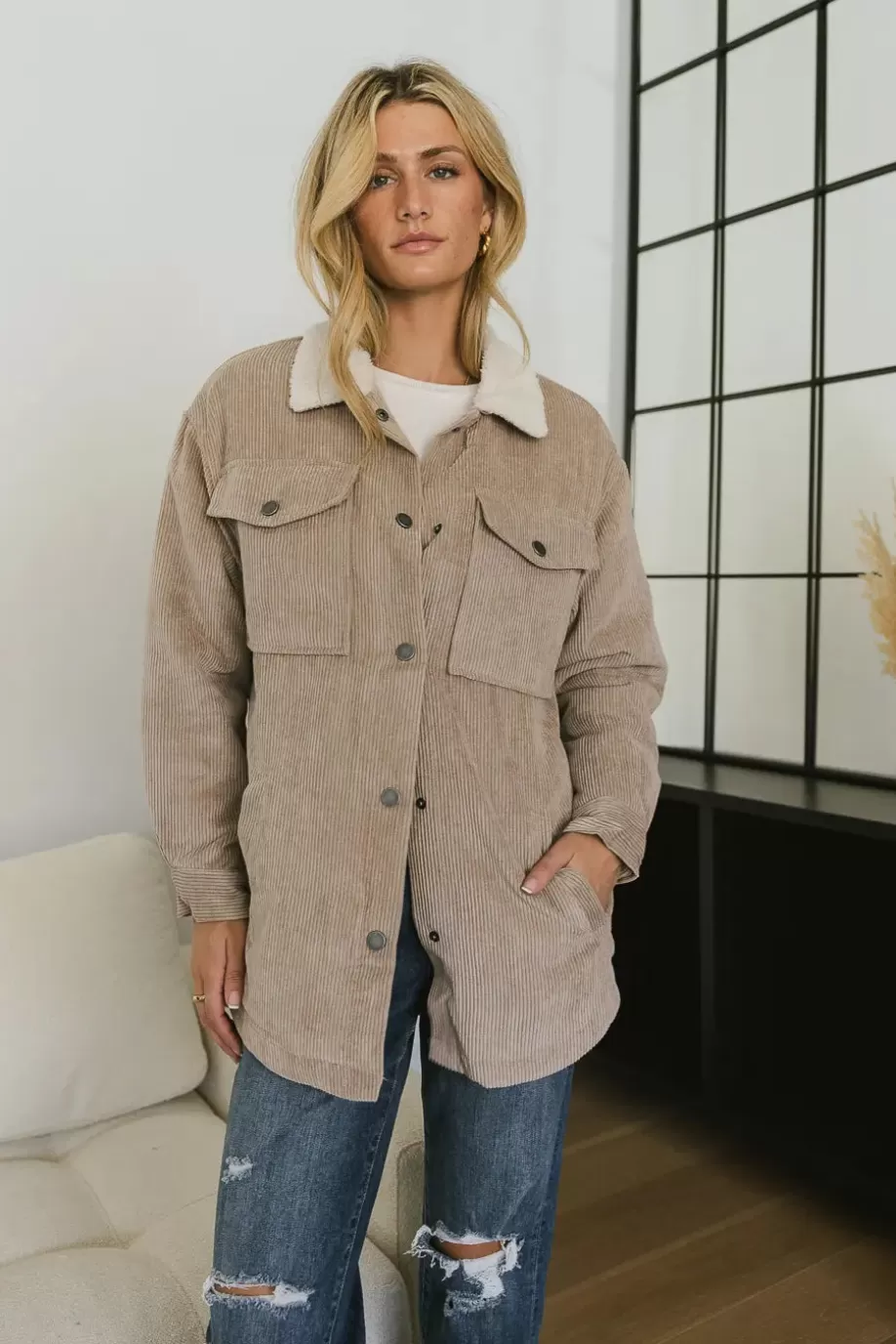 Discount Emilia Corduroy Jacket in - FINAL SALE JACKETS & BLAZERS | JACKETS & BLAZERS