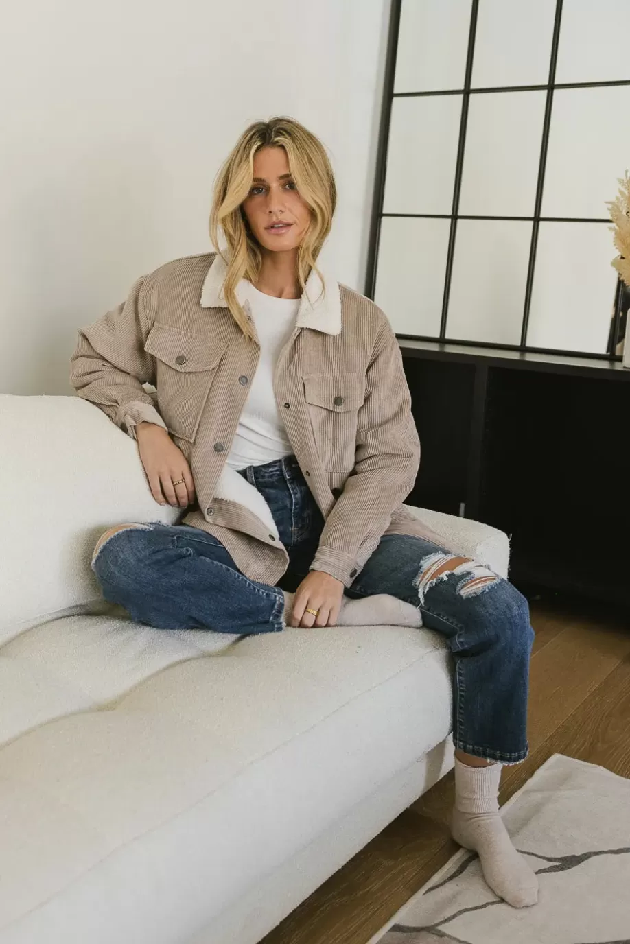 Discount Emilia Corduroy Jacket in - FINAL SALE JACKETS & BLAZERS | JACKETS & BLAZERS