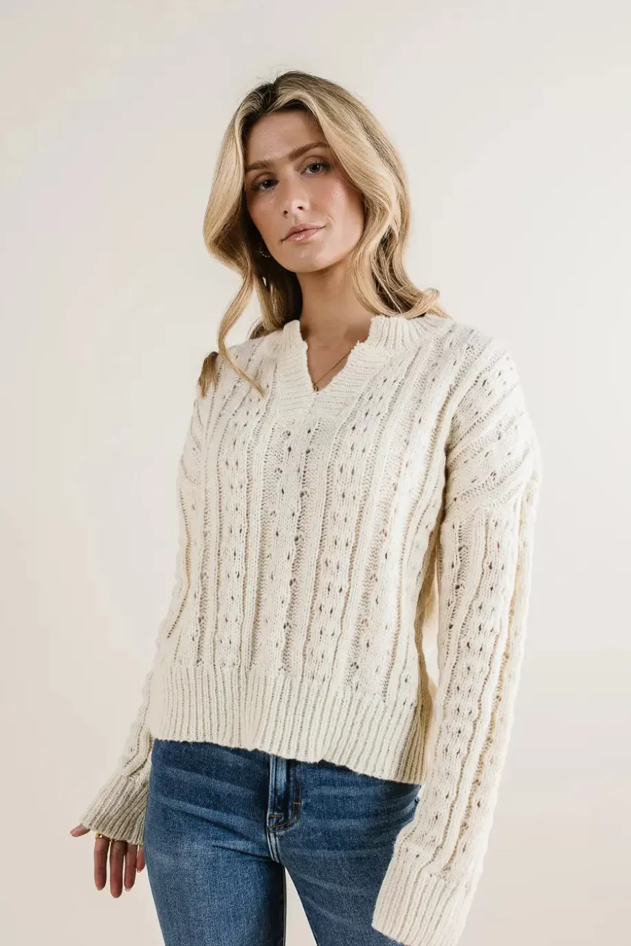 Hot Emilia Knit Sweater in SWEATERS | SWEATERS