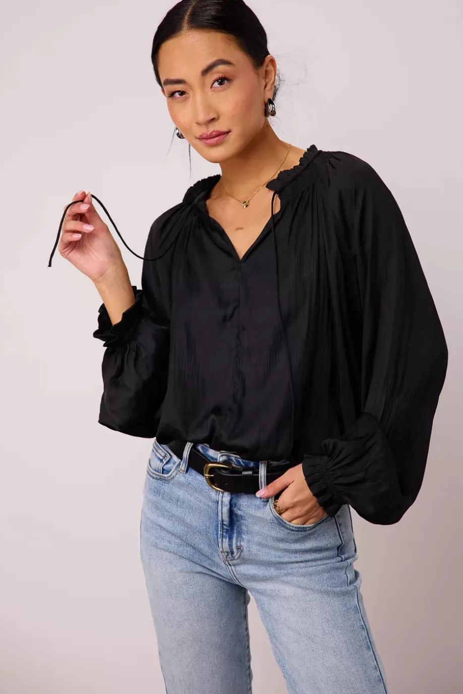 Discount Eva Pleated Blouse BLOUSES | BLOUSES