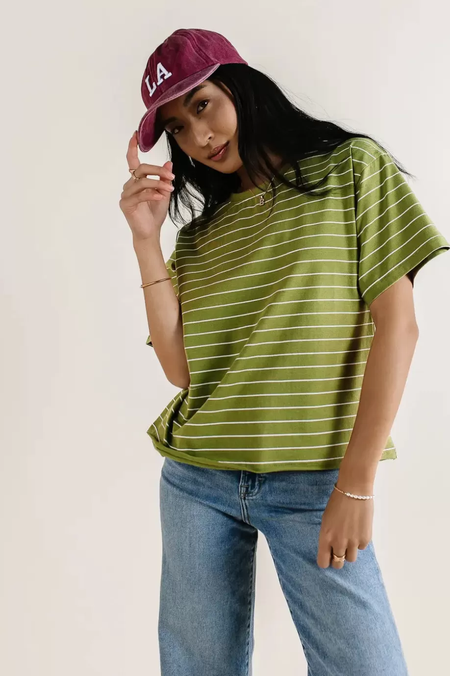 Discount Evie Striped T-Shirt in TEES & TANKS | TEES & TANKS