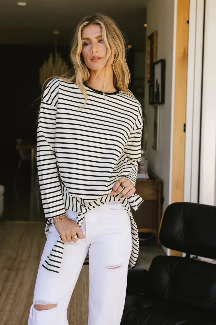 Sale Farah Striped Top in TEES & TANKS | TEES & TANKS