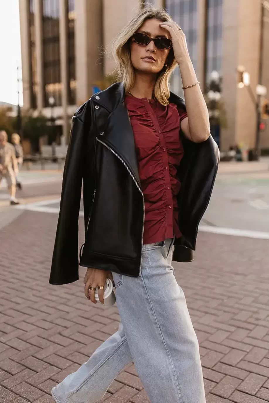Flash Sale Frankie Ruched Top in - FINAL SALE BLOUSES | BLOUSES