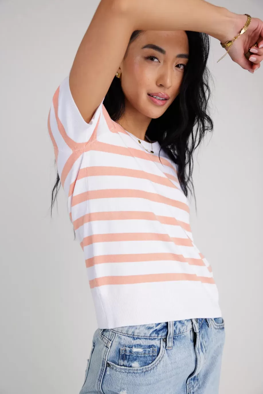 Online Gloria Striped Sweater Top in SWEATERS | SWEATERS
