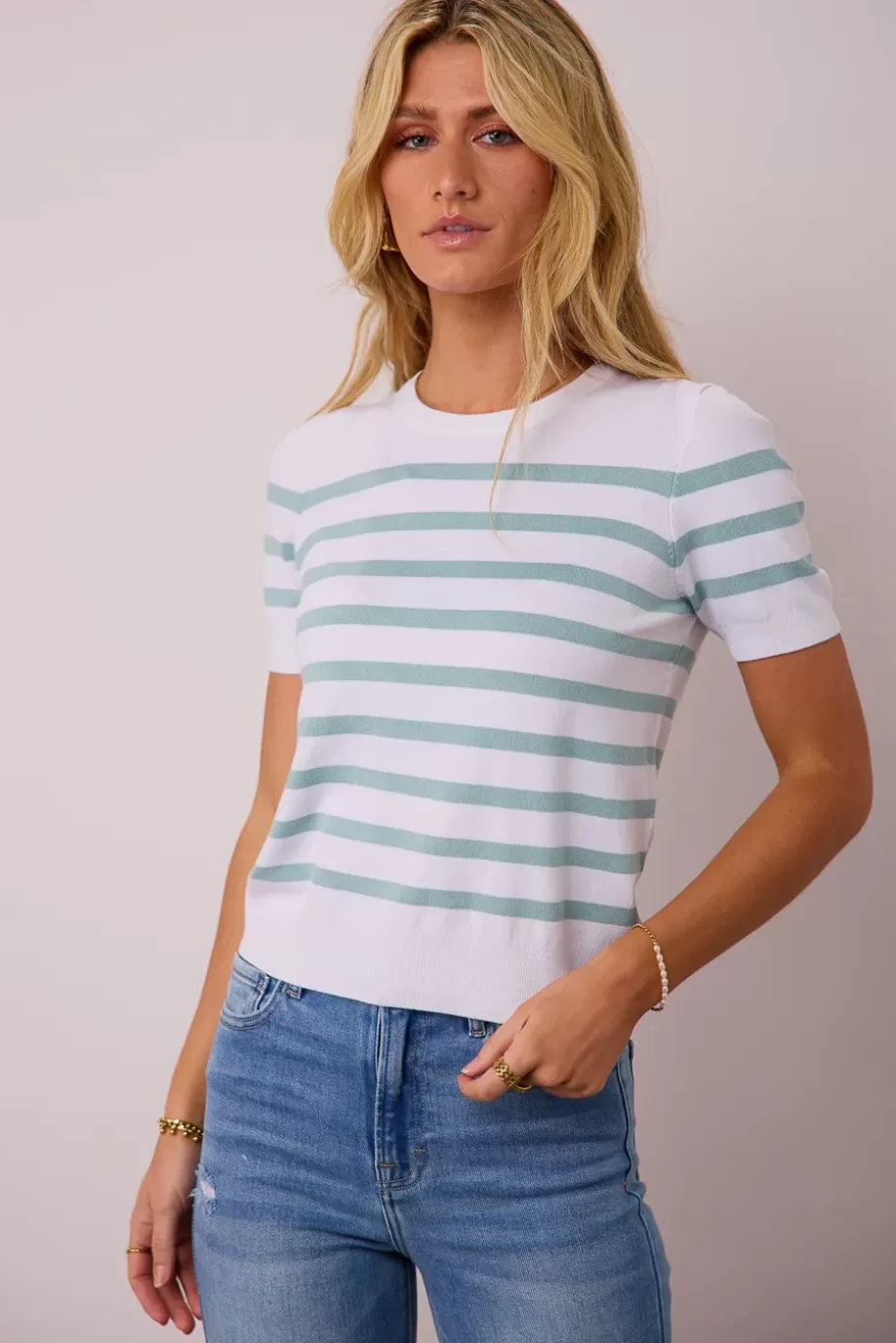 Online Gloria Striped Sweater Top in SWEATERS | SWEATERS