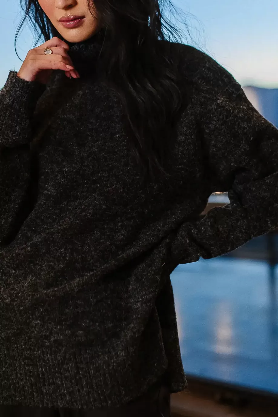 Cheap Gracie High Neck Sweater in SWEATERS | SWEATERS