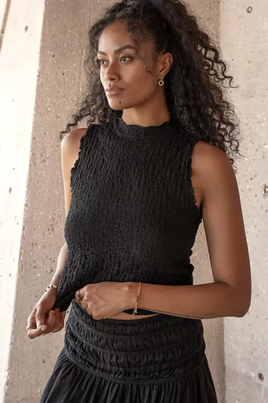 Flash Sale Iris Textured Top TEES & TANKS | TEES & TANKS