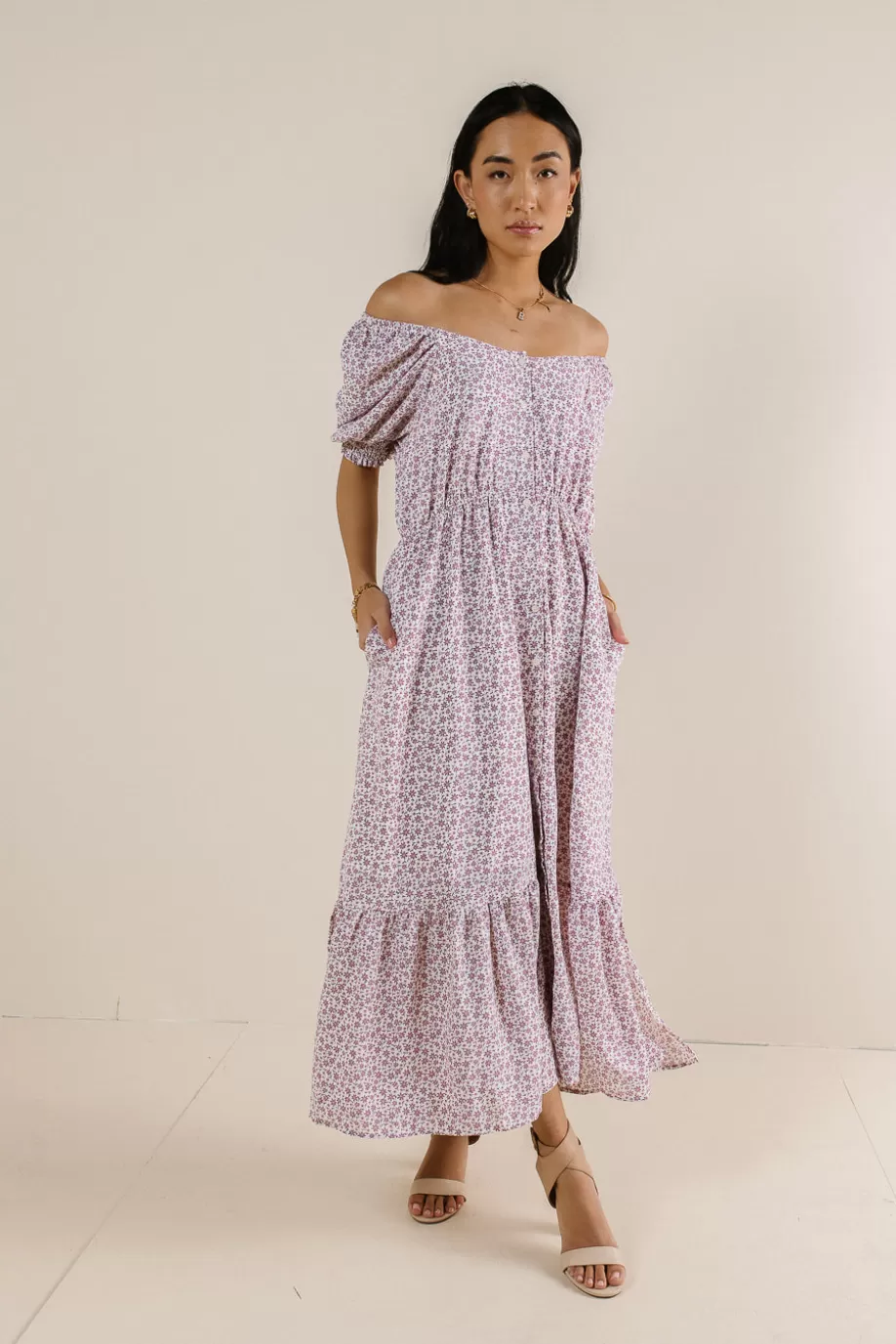 Hot Isla Floral Button Up Dress MIDI DRESSES | DRESSES