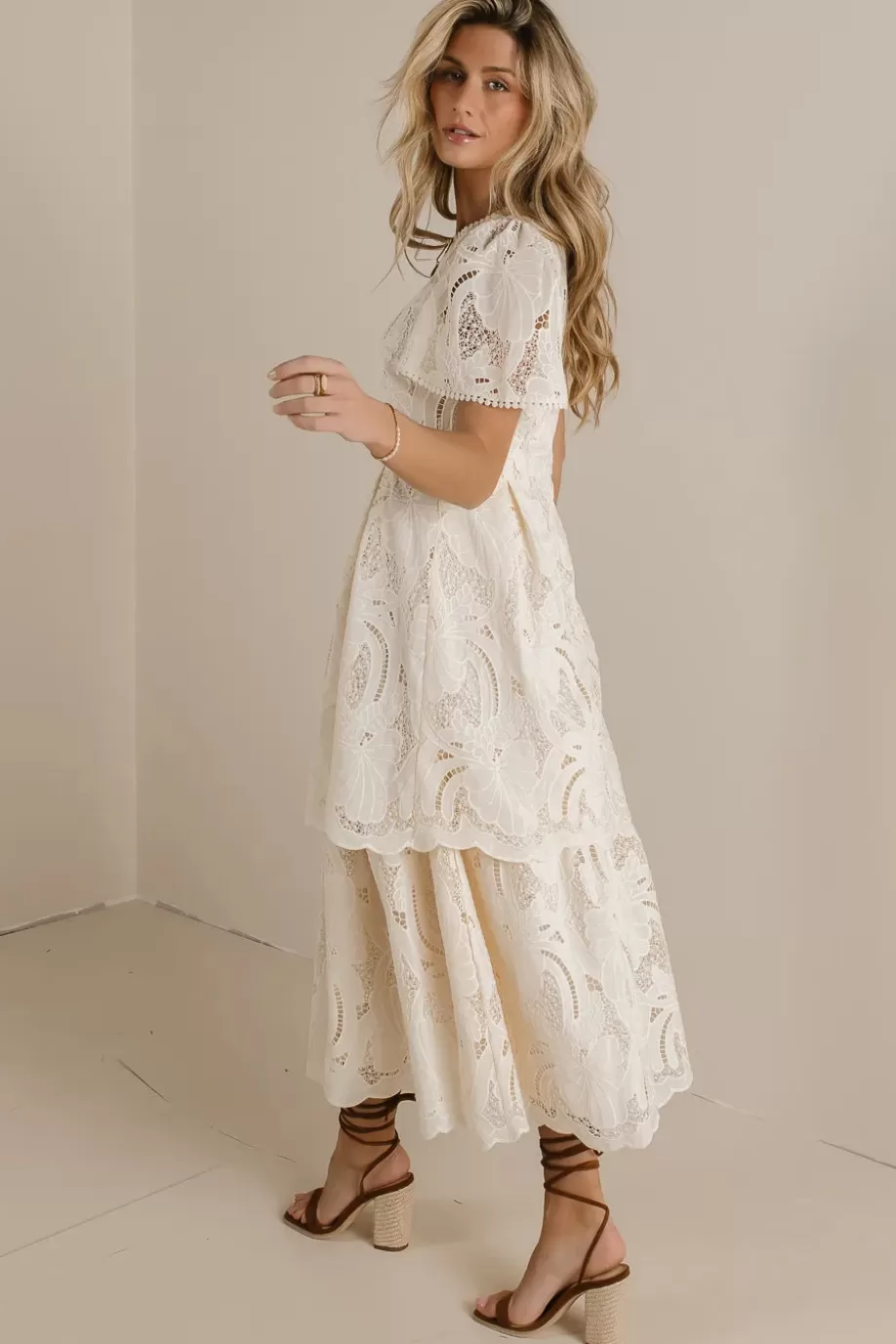 Discount Isn't It Romantic Lace Dress MIDI DRESSES | DRESSES