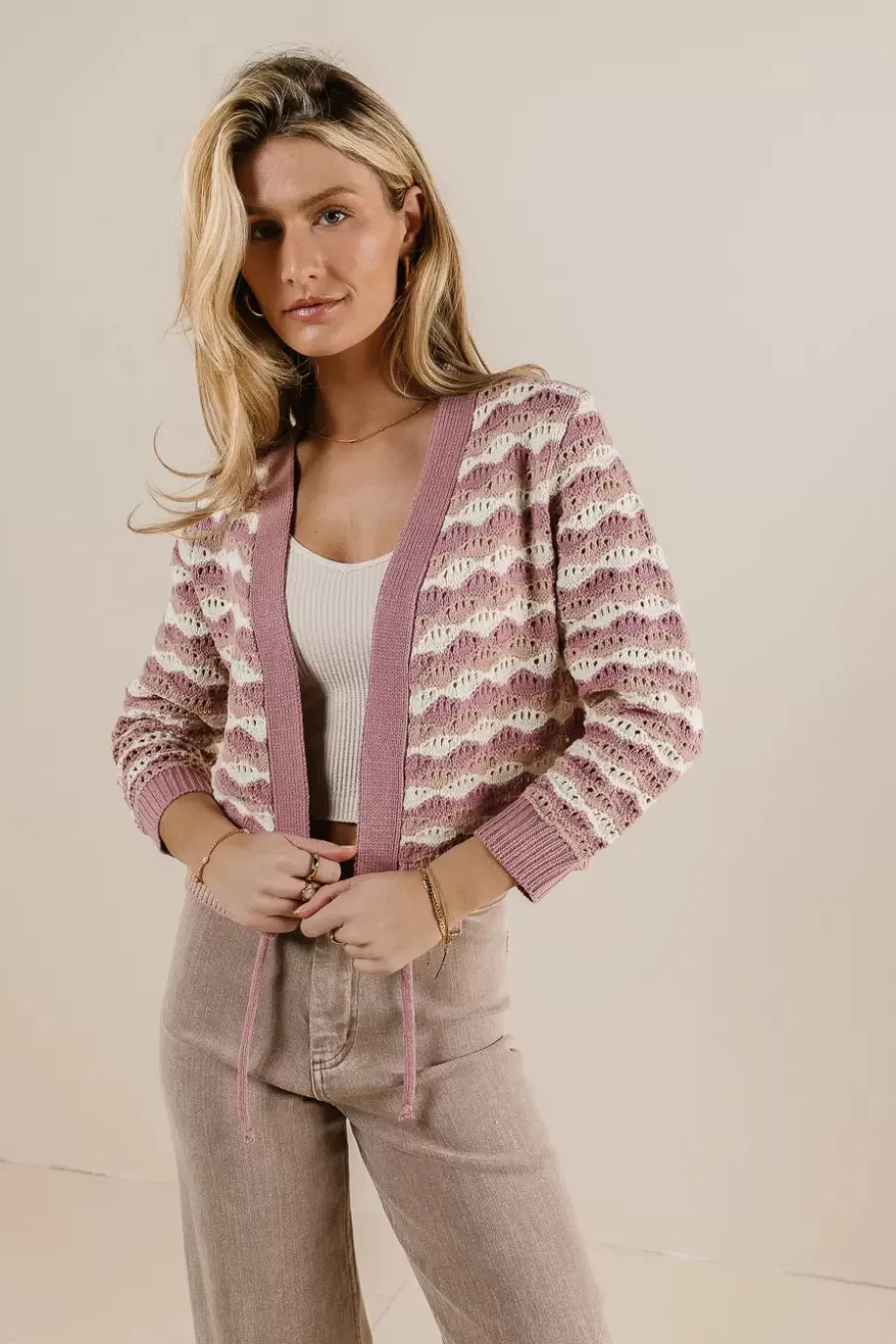 Shop Josette Crochet Cardigan SWEATERS | SWEATERS
