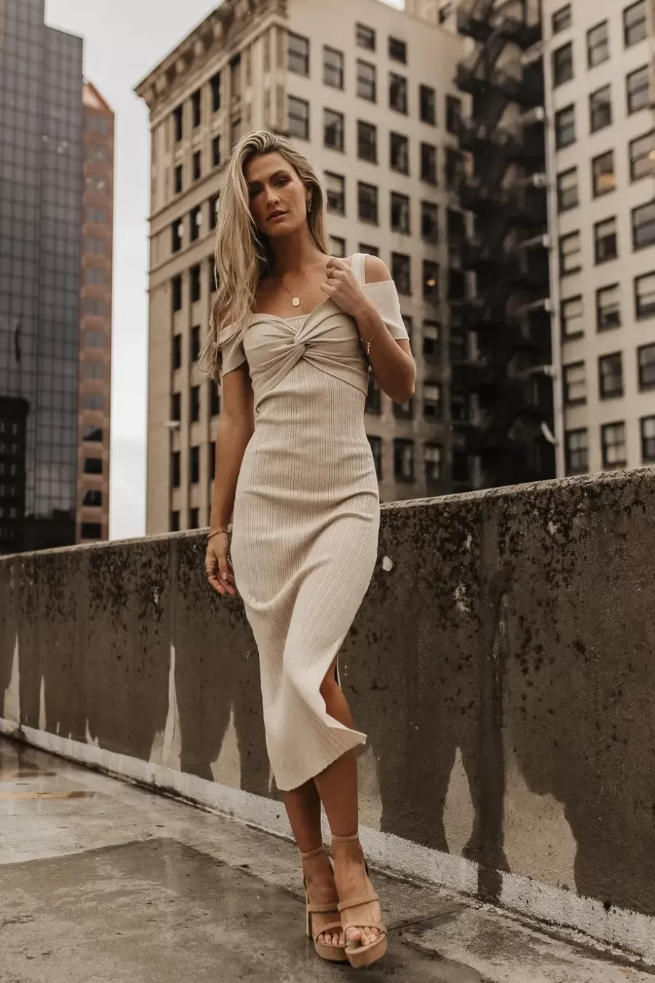 Outlet Kapri Twofer Dress in - FINAL SALE MIDI DRESSES | DRESSES