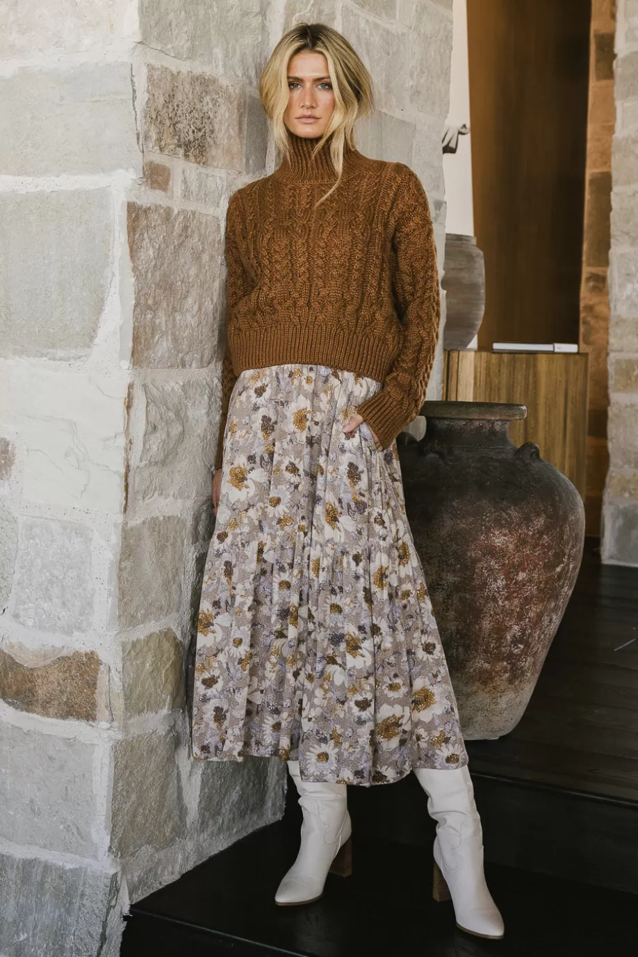 Fashion Kristina Floral Skirt in SKIRTS