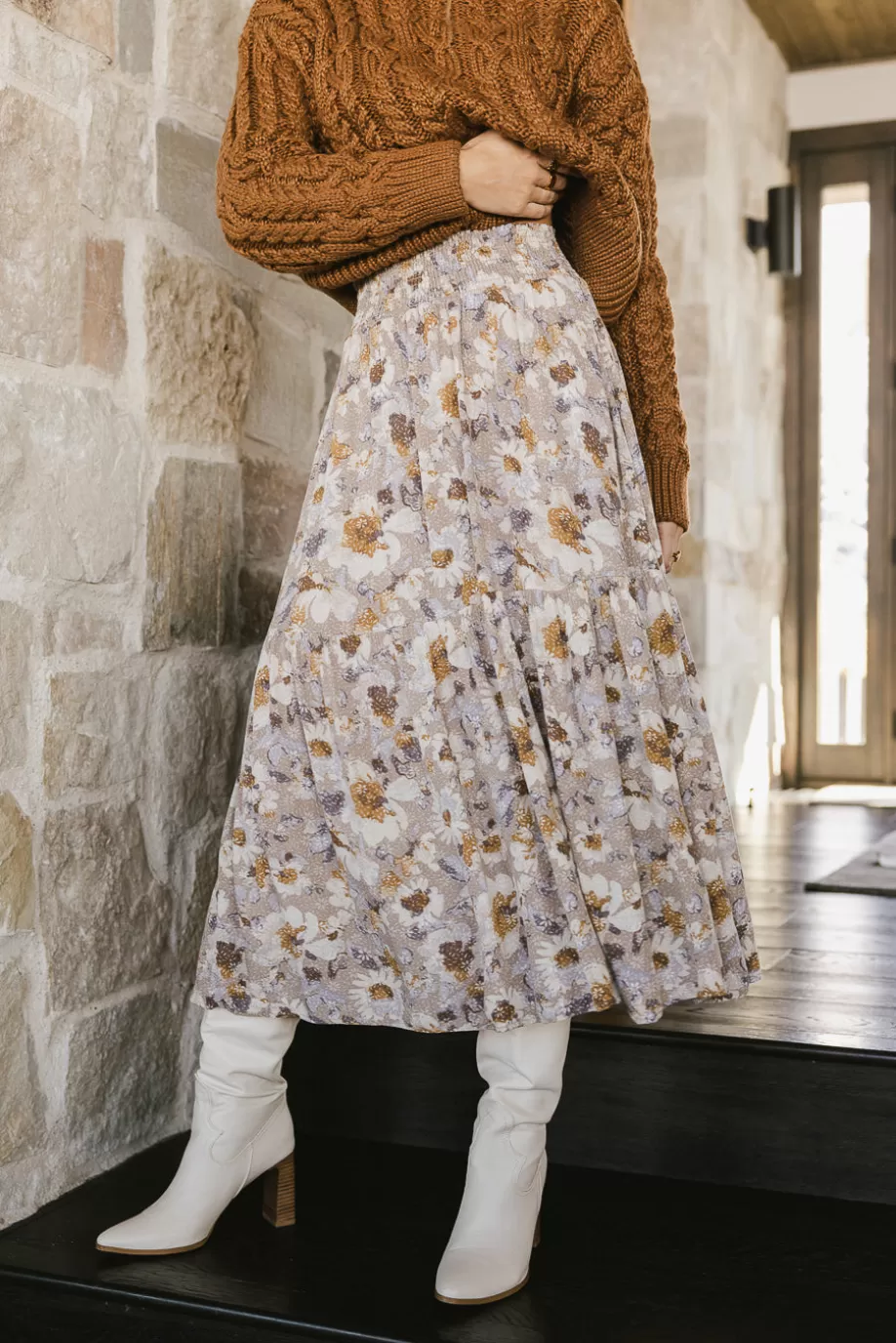 Fashion Kristina Floral Skirt in SKIRTS