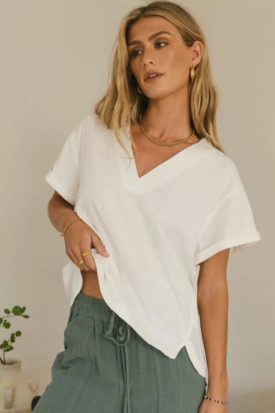 Hot Logan Contrast Top in TEES & TANKS | TEES & TANKS