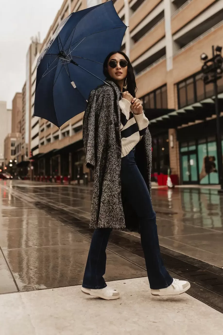 Fashion Logan Herringbone Coat OUTERWEAR