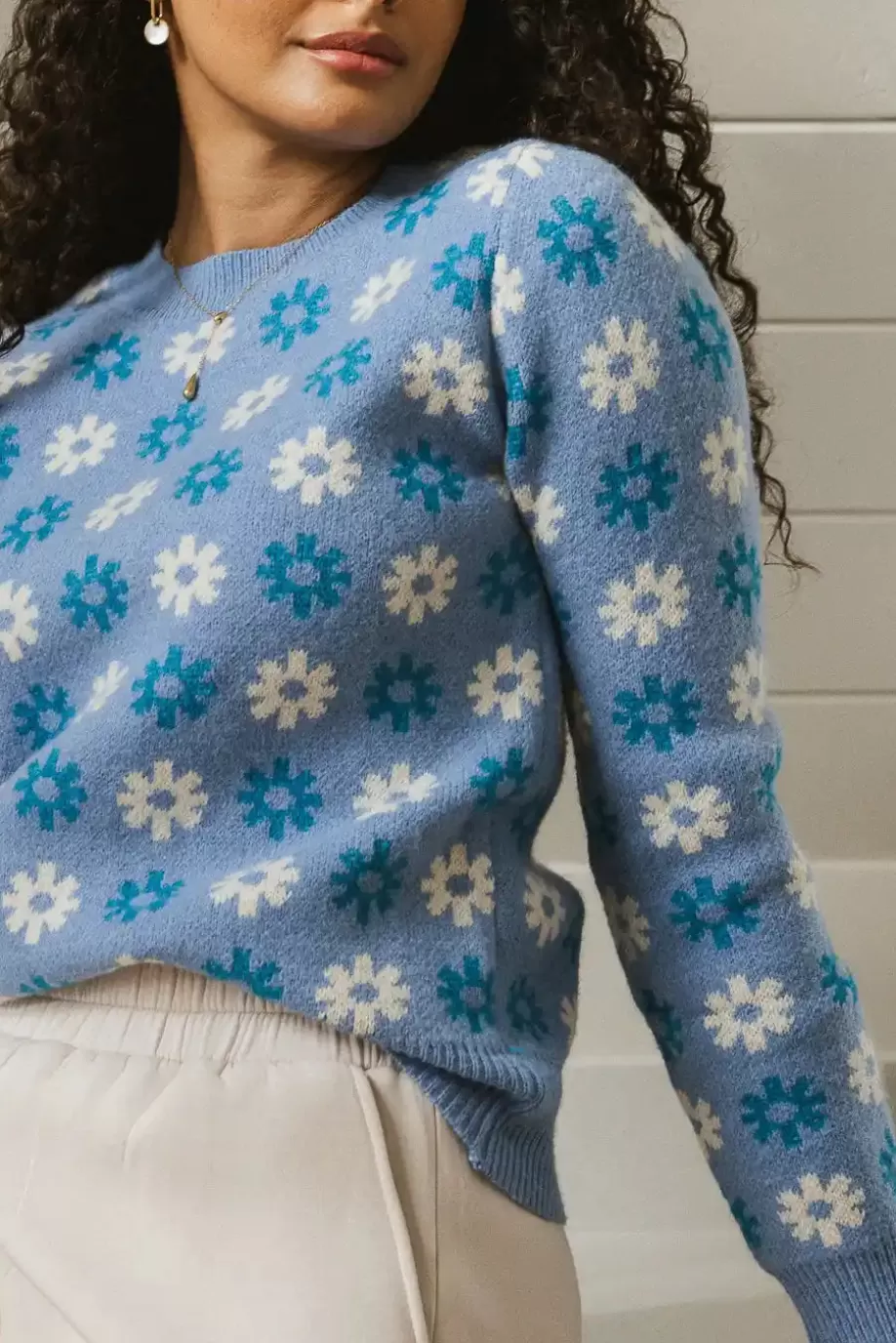 Online Lynnlee Floral Sweater in SWEATERS | SWEATERS
