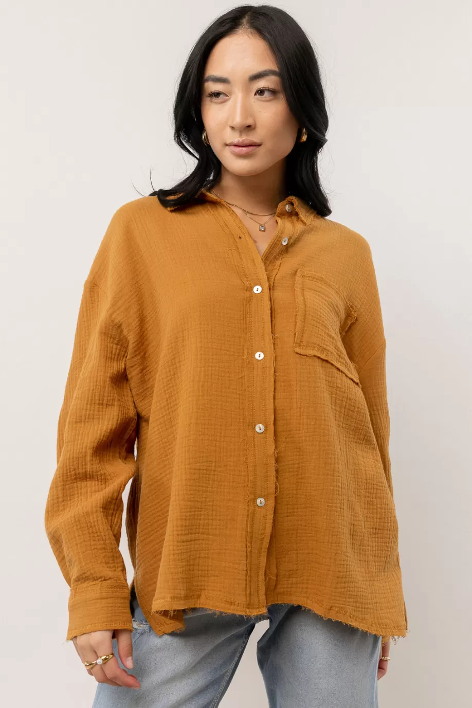 Sale Macey Button Up in - FINAL SALE BUTTON DOWN