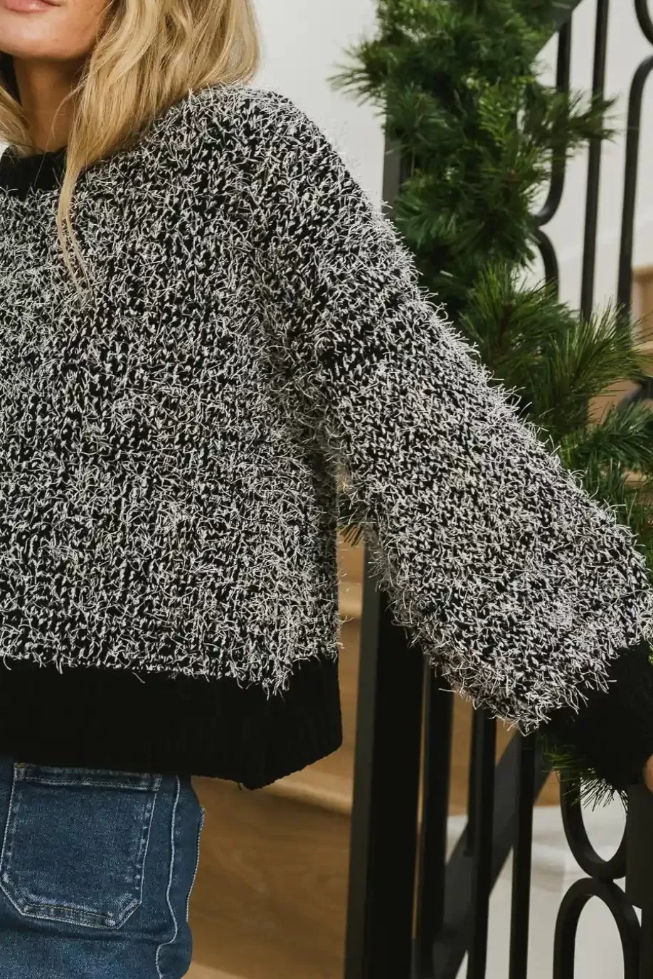 Cheap Mason Fuzzy Sweater SWEATERS | SWEATERS