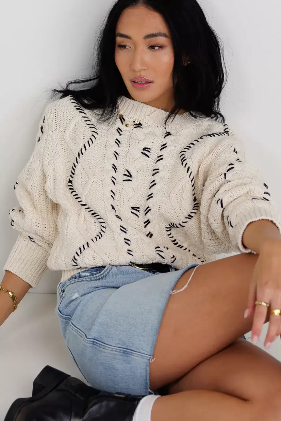 New Milani Cable Knit Sweater SWEATERS | SWEATERS