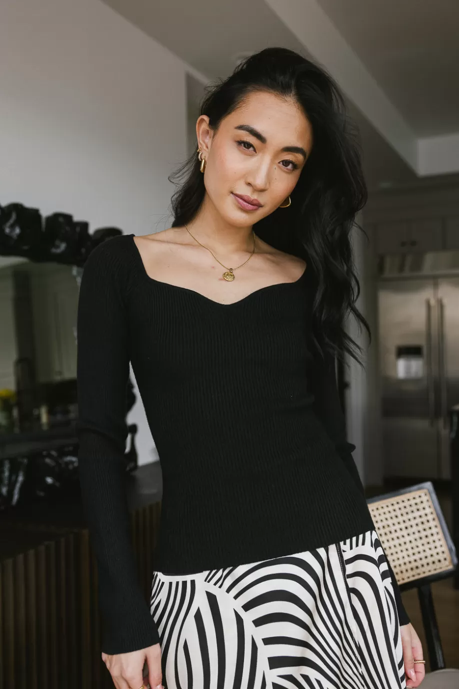 Flash Sale Nyla Ribbed Sweater in TEES & TANKS | TEES & TANKS