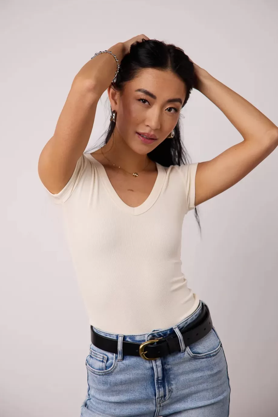 Cheap Oaklynn Ribbed Top in TEES & TANKS | TEES & TANKS