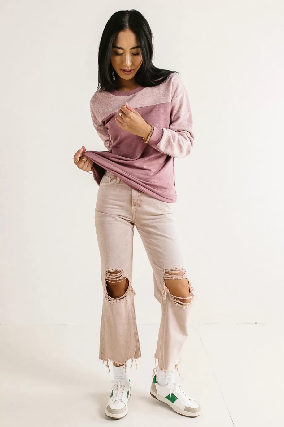 New Olivia Colorblock Sweatshirt SWEATERS | SWEATERS