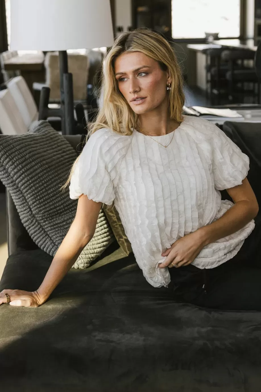 Flash Sale Patton Ruffle Blouse in BLOUSES | BLOUSES