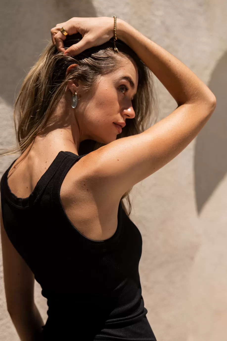 Outlet Penny Ribbed Tank in TOPS