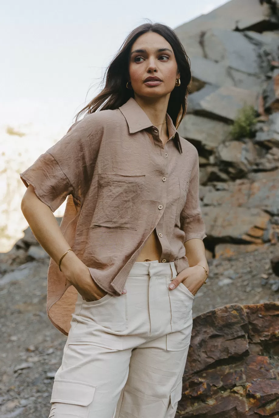 Online Rhonda Button Up in BUTTON DOWN | TOPS