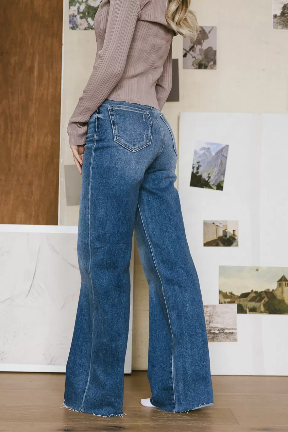 Flash Sale Riley Dad Jeans in Medium Wash - FINAL SALE DENIM