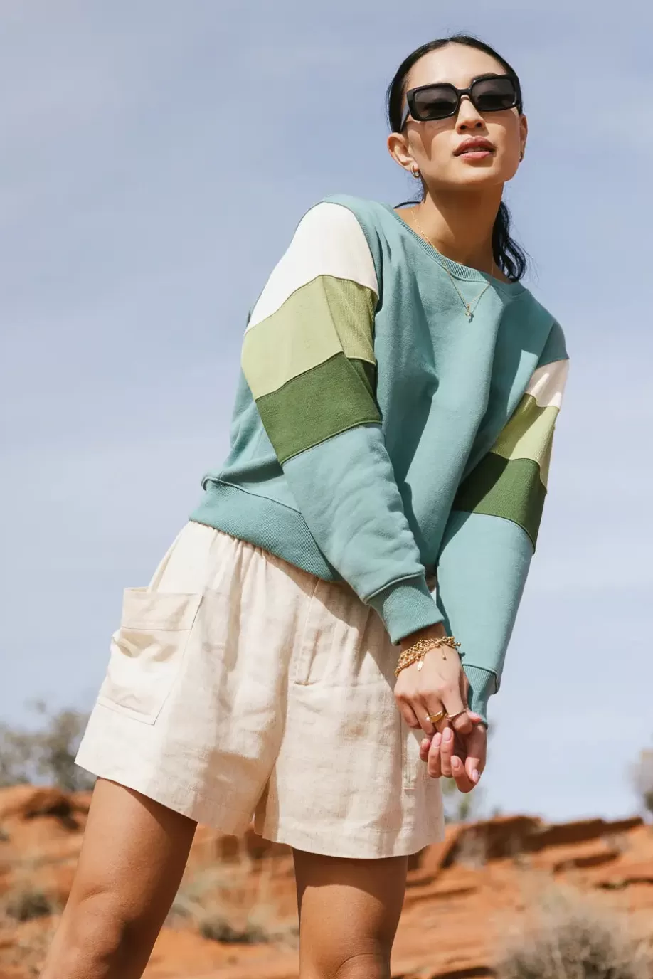 Outlet Ronnie Colorblock Sweatshirt in SWEATERS | SWEATERS