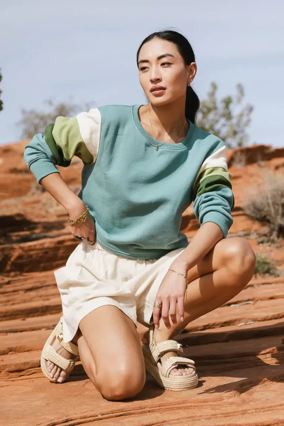 Outlet Ronnie Colorblock Sweatshirt in SWEATERS | SWEATERS