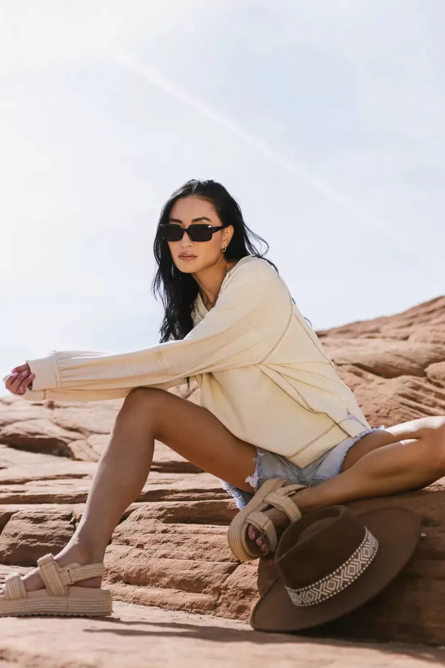 New Rosaleena V-Neck Knit Top TEES & TANKS | TEES & TANKS