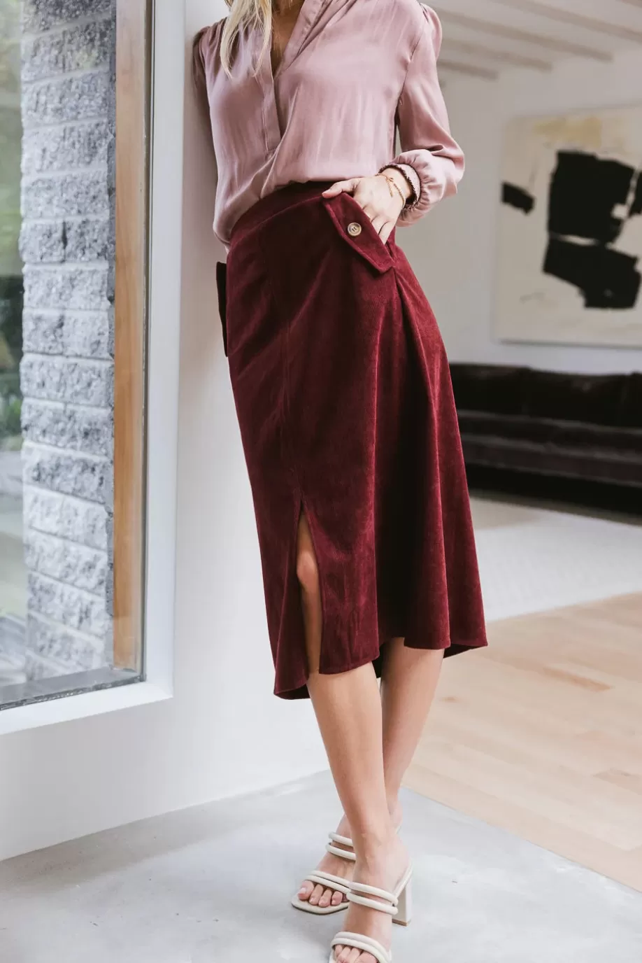 Cheap Savannah Corduroy Skirt in - FINAL SALE SKIRTS