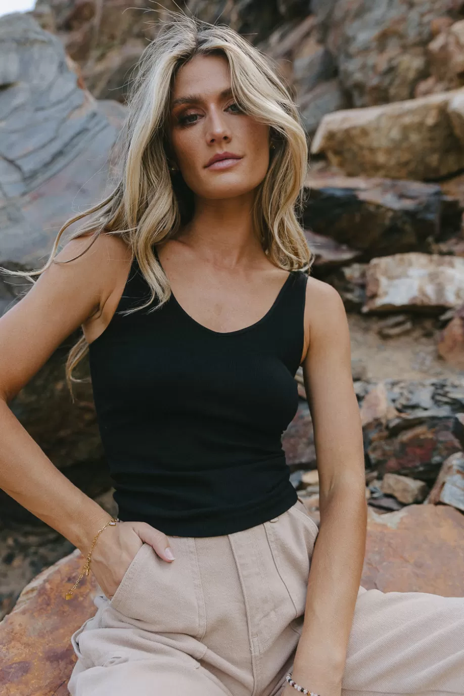Fashion Sena Ribbed Tank in TOPS | TEES & TANKS