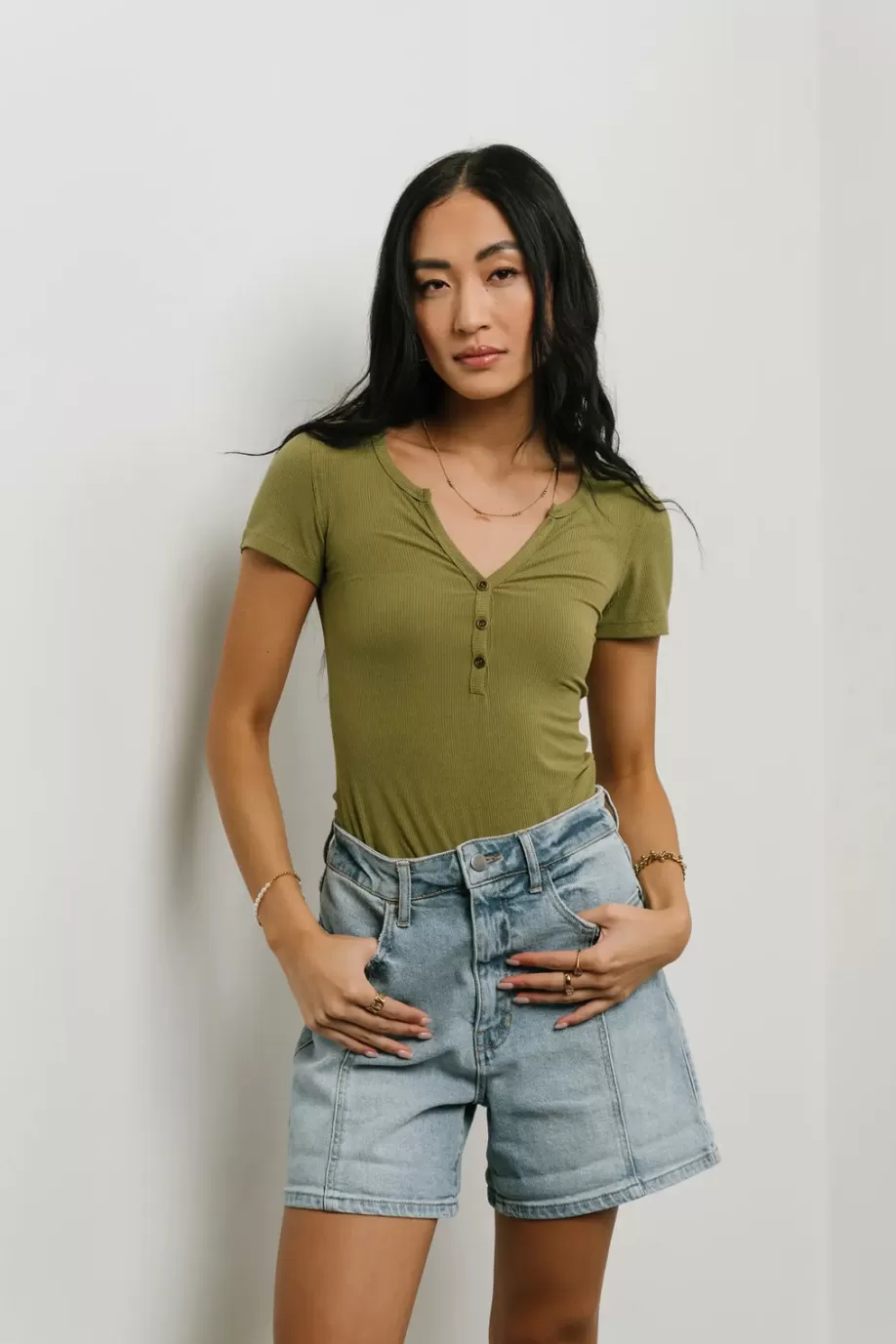 New Serena Henley Top in TOPS