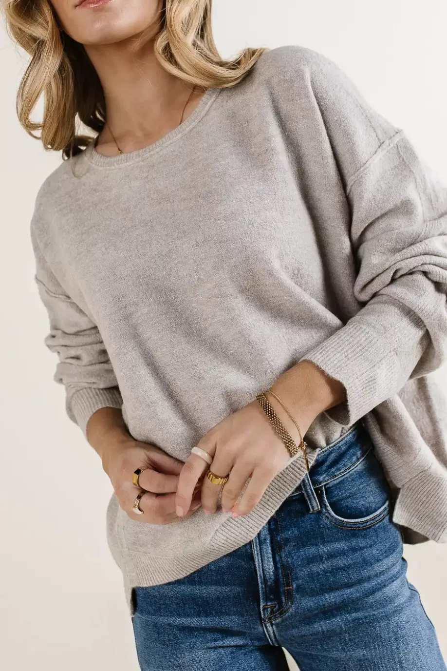 Hot Sofia Knit Sweater in SWEATERS | SWEATERS